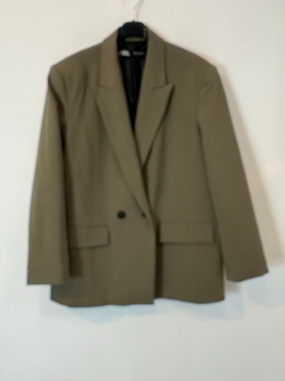 ZARA. Long pink ribbed poncho Tm