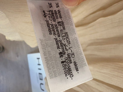 ZARA. Falda midi beige doble textura. T S