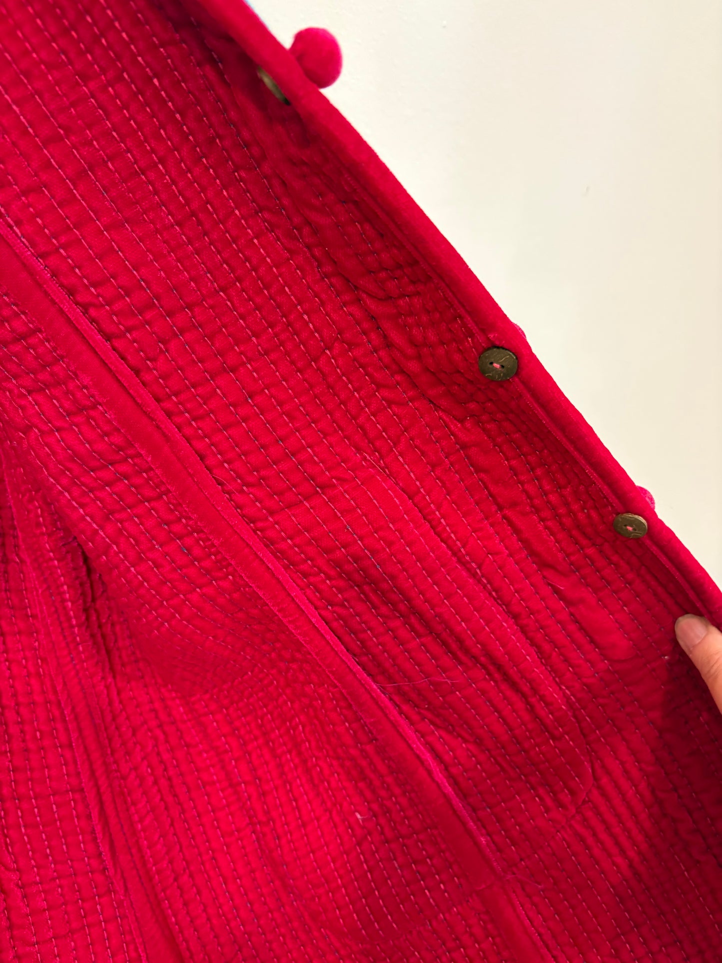 OTRAS. Chaqueta textura terciopelo bicolor. T M