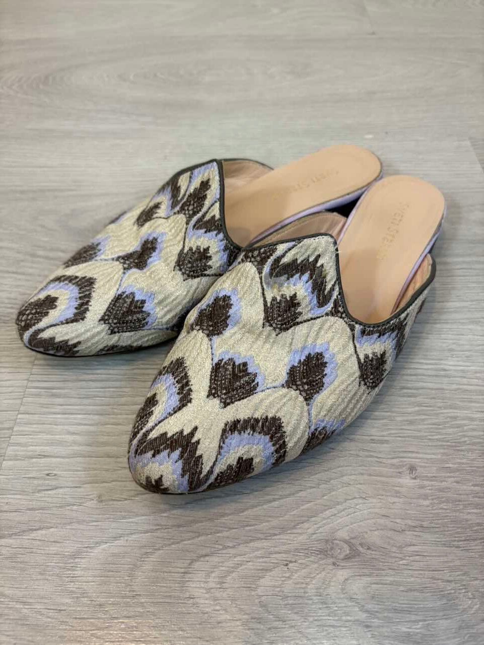 SVETI STEFAN. Mules en piel jacquard. T 39