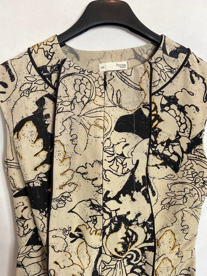 INTROPIA. Beige printed dress size 34