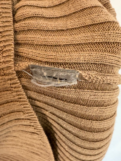 UTERQÜE. Top canalé marrón. T S