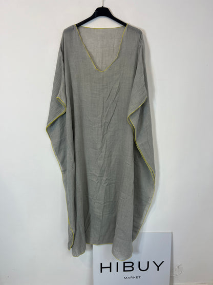 OTRAS. Vestido gris estilo kaftán TU(s/m)