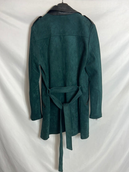 OTRAS. Chaqueta verde doble textura. T M