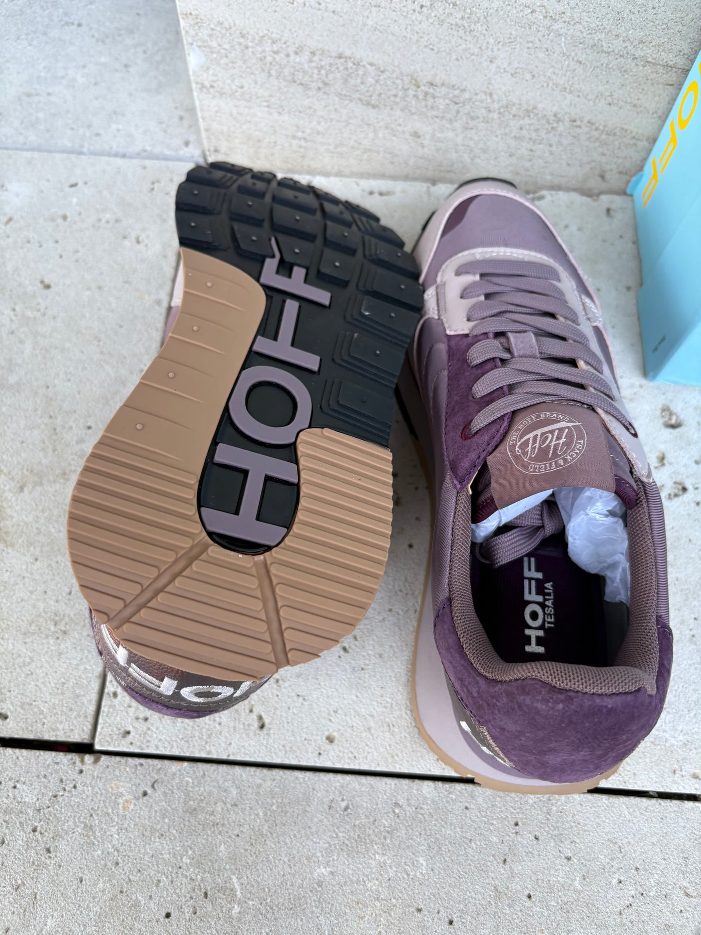HOFF. Zapatillas texturas tonos malva. T 38