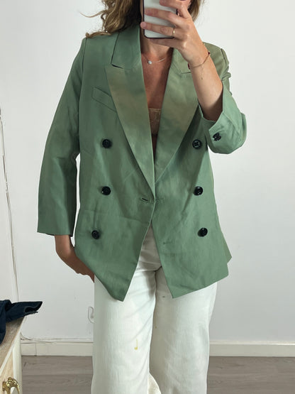 DOROTHEE SCHUMACHER. Flowy green blazer Tu(xs)