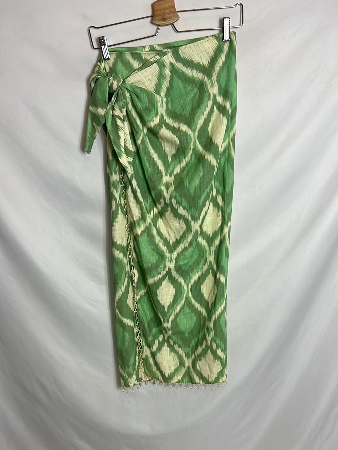 ZARA. Falda tie dye verde T.xs