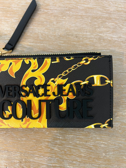 VERSACE JEANS COUTURE. Bolso doble asa y monedero hebilla dorada