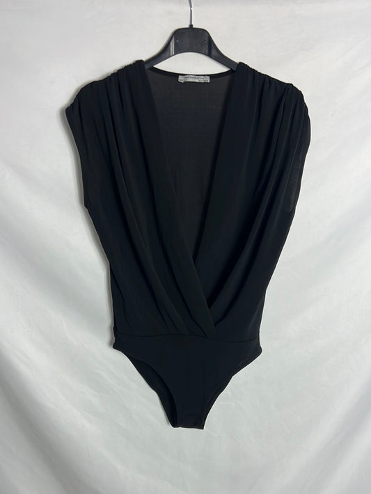 ZARA. Black neckline bodysuit. TS