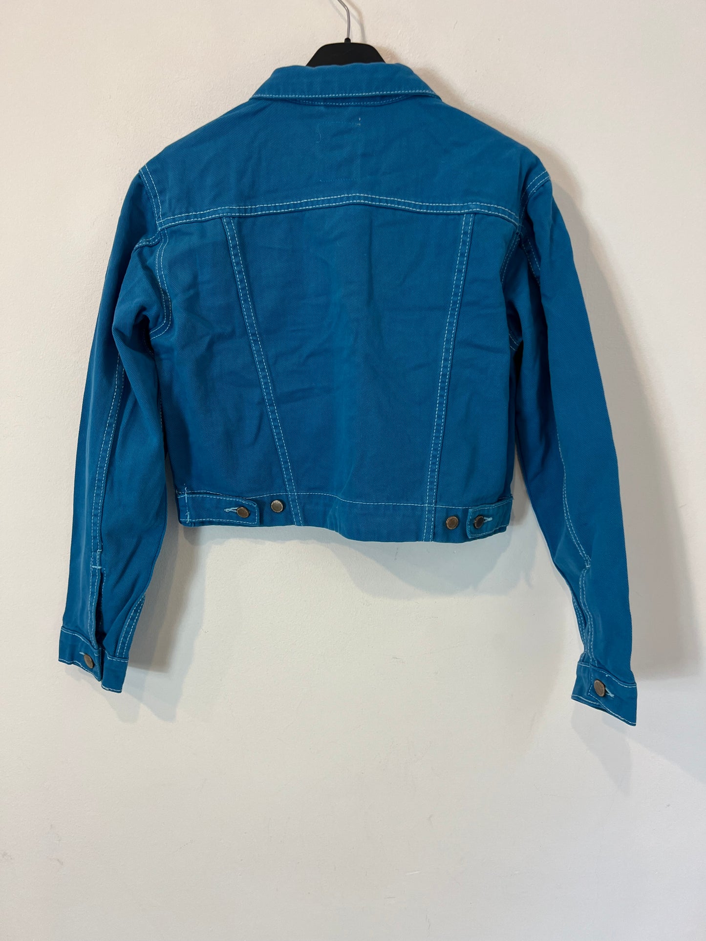 PINK WOMAN. Cazadora denim azul costuras (2 tallas disponibles)