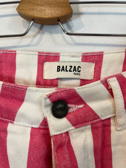 BALZAC. Pantalón denim rayas T.36