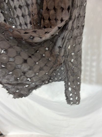 TCN. Short grey die-cut dress. Size M