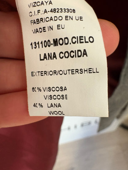 MAROLA. Mustard textured wool skirt. S/M