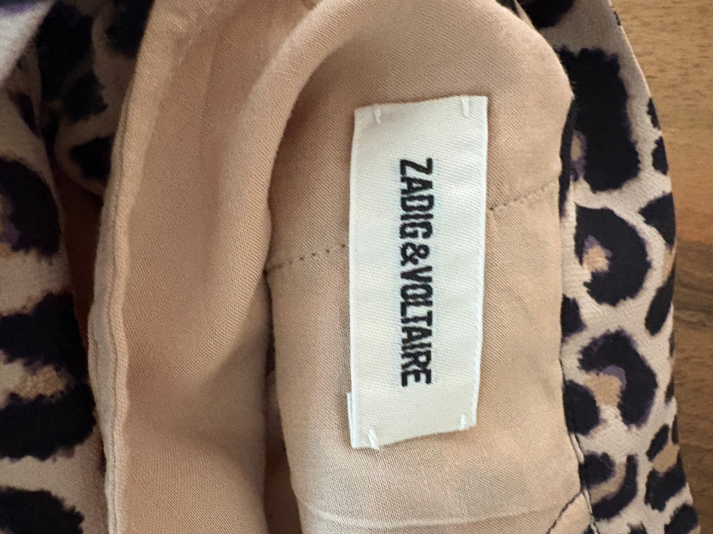 ZADIG&VOLTAIRE. Falda midi animal print asimétrica