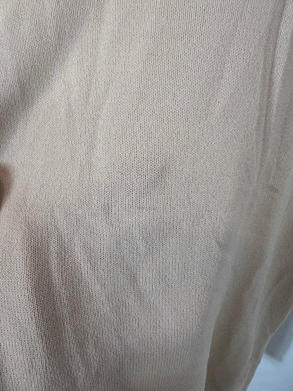 OTHERS. Flowy beige knit top. TM