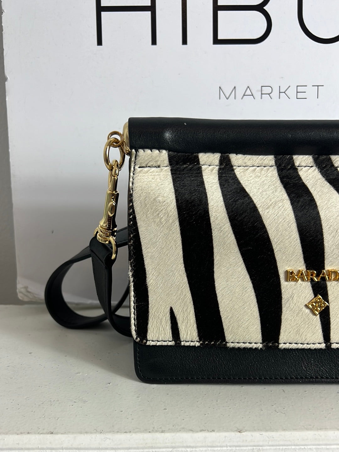 BARADA. Bolso mini piel textura