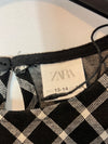 ZARA. Vestido negro mangas farol. T 13-14 años (XS)