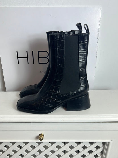 JEFFREYCAMPBELL. Botines negro piel  T 37