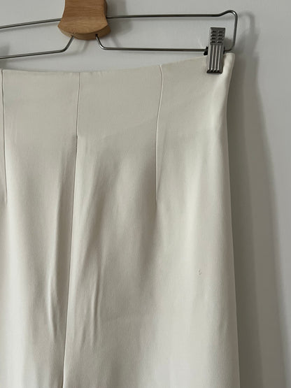 FERNANDO CLARO COUTURE. Pantalón blanco de vestir