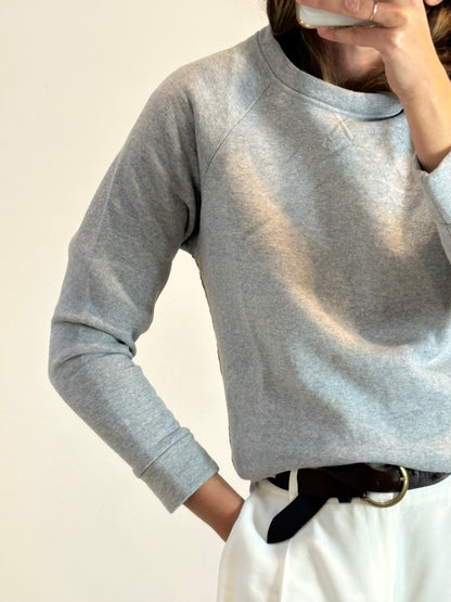 SEMICOUTURE. Sudadera gris y dorada