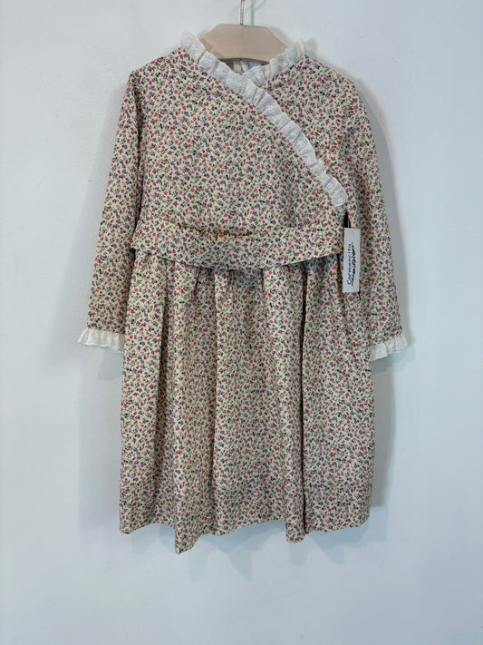 CARMENCITA. Vestido flores detalle bordado. T 5 años
