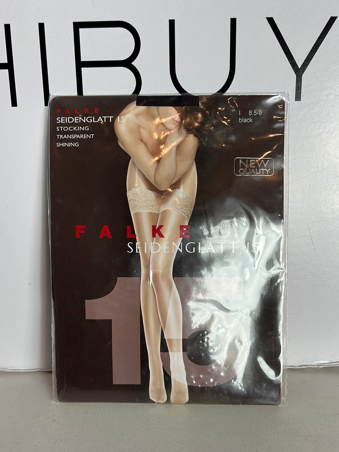 FALKE. Black stockings. TS