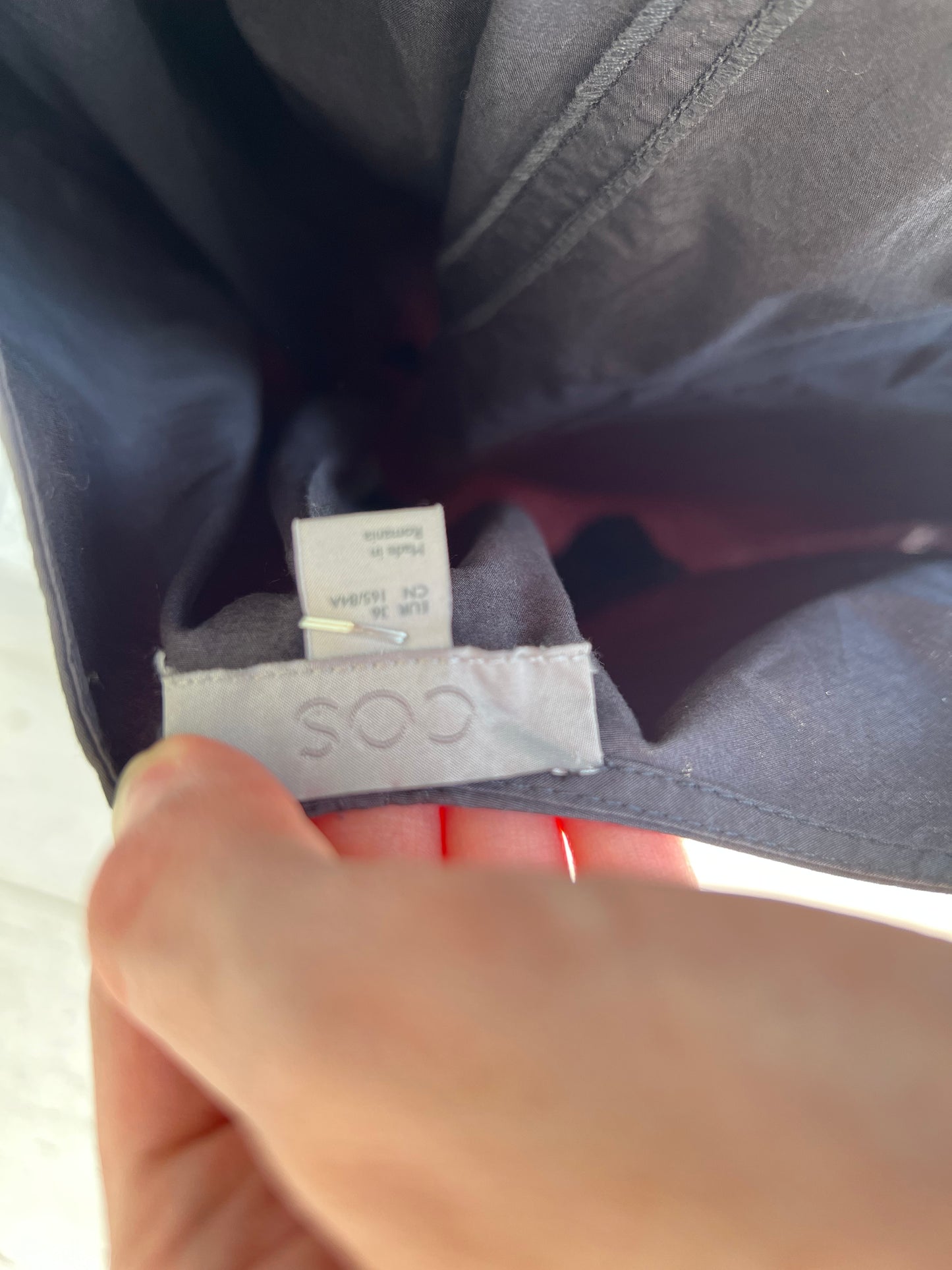 COS. Long grey dress S.36