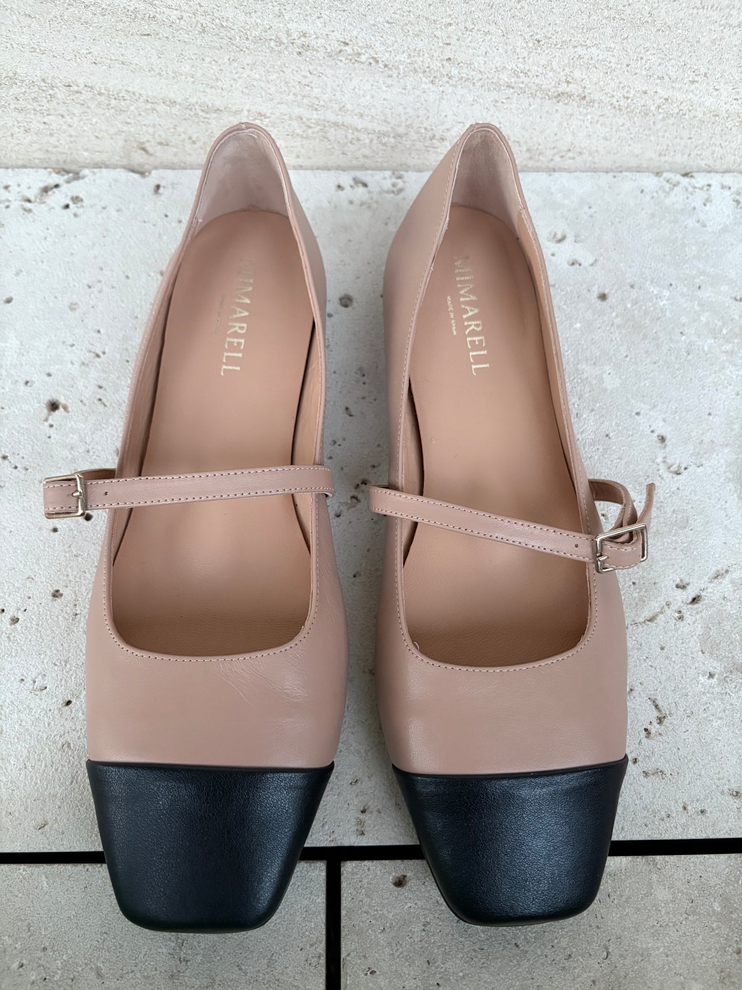 MIMARELL. Bailarinas bicolor hebilla. T 40