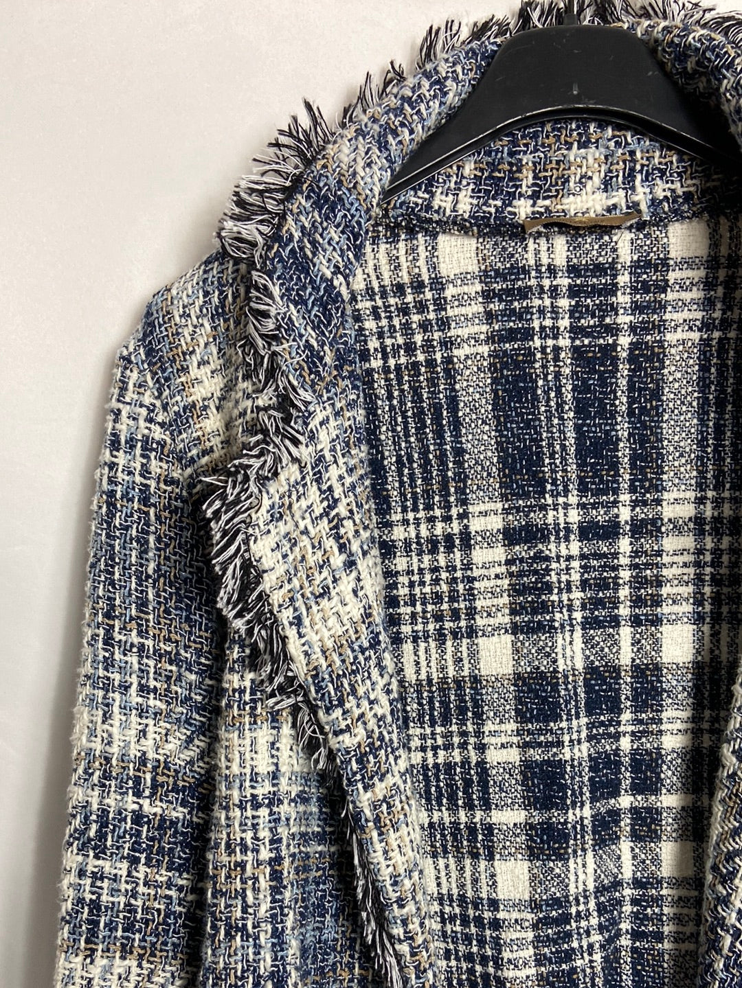 OTRAS. Chaqueta tweed azul T. M