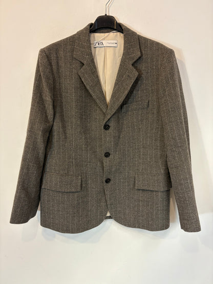 ZARA. Blazer  raya diplomática con lana