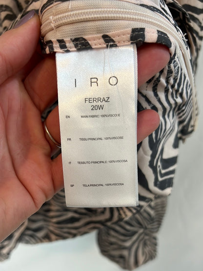 IRO.Animal print crossed blouse T.38