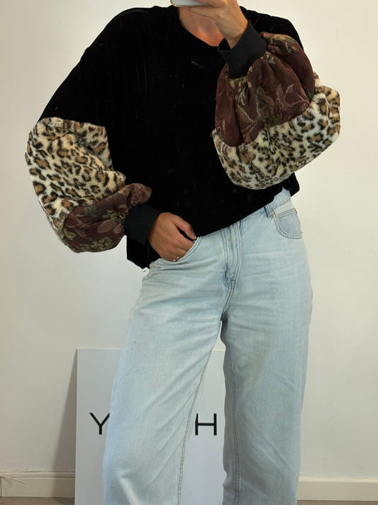 ZARA. Jacket with mottled gray wool. TS