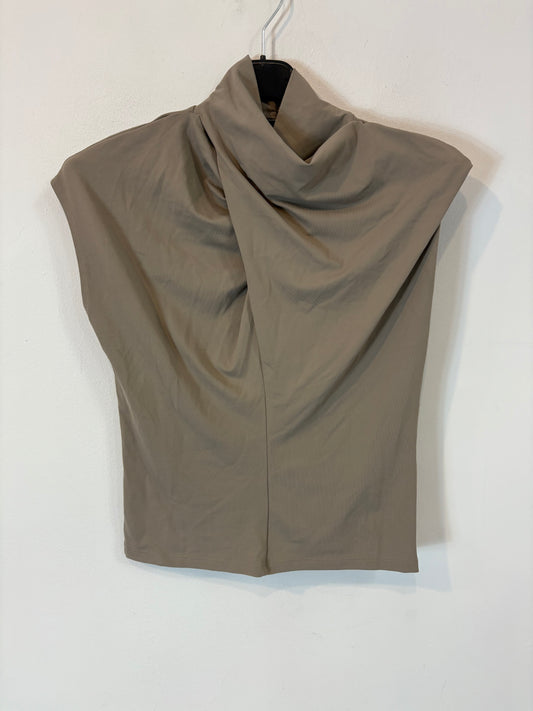 ZARA. Top punto elástico topo. T S