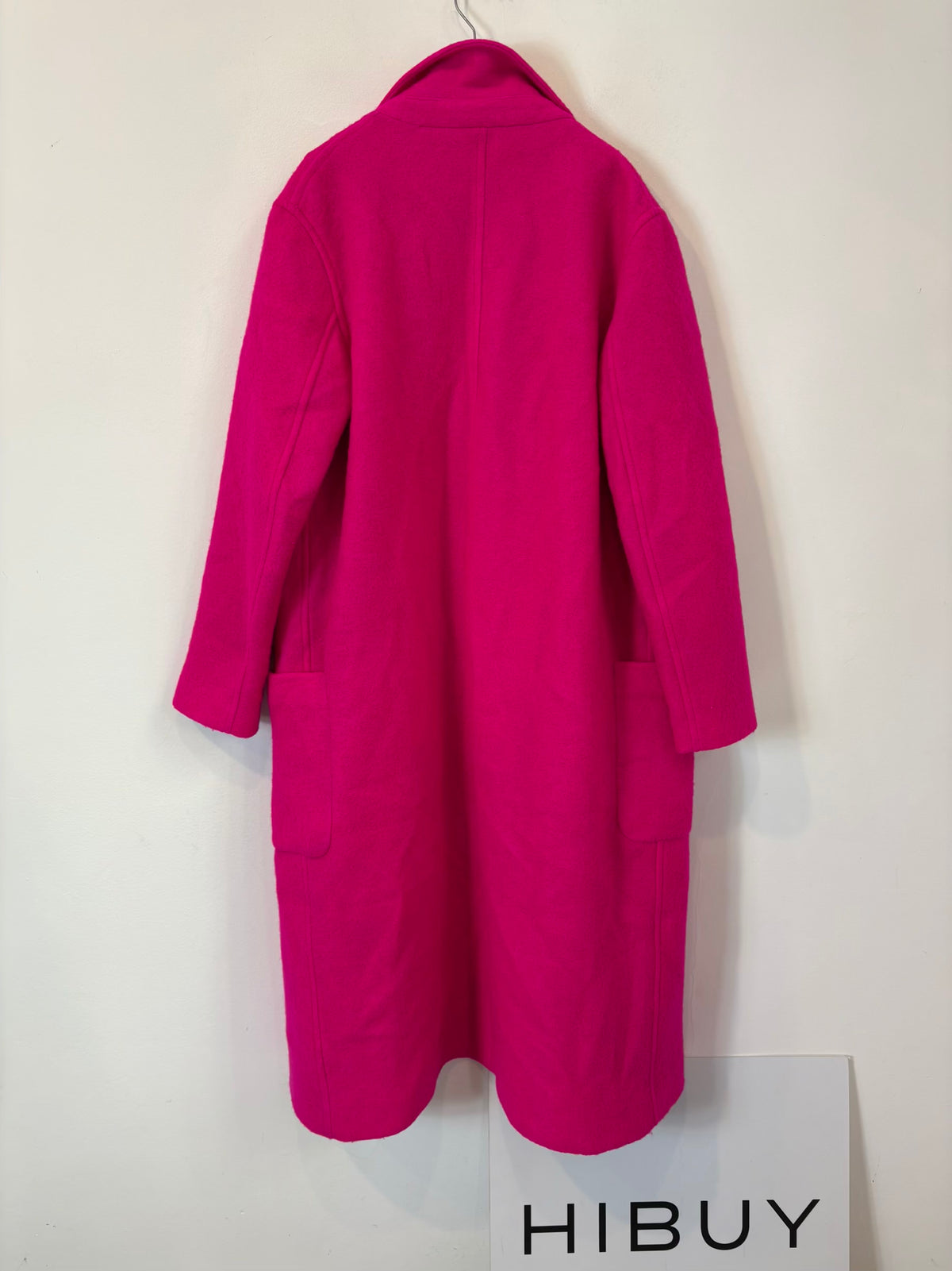VILAGALLO. Abrigo largo lana fucsia