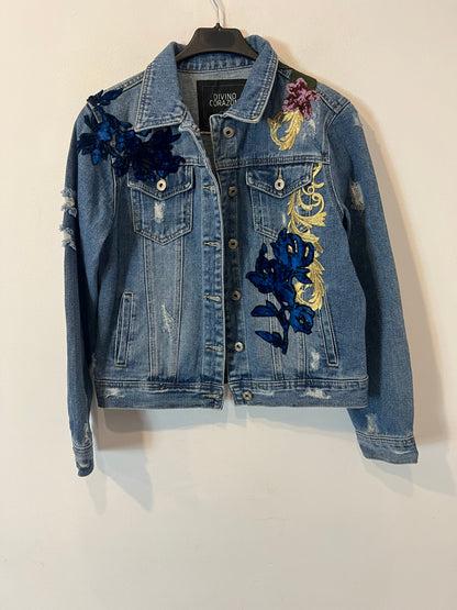 Cazadora vaquera abalorios