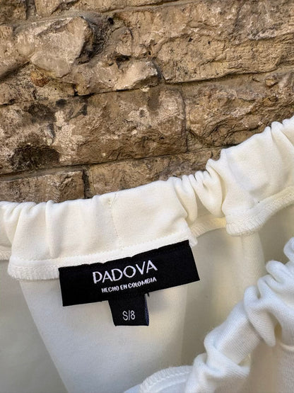 PADOVA. Top blanco volumen