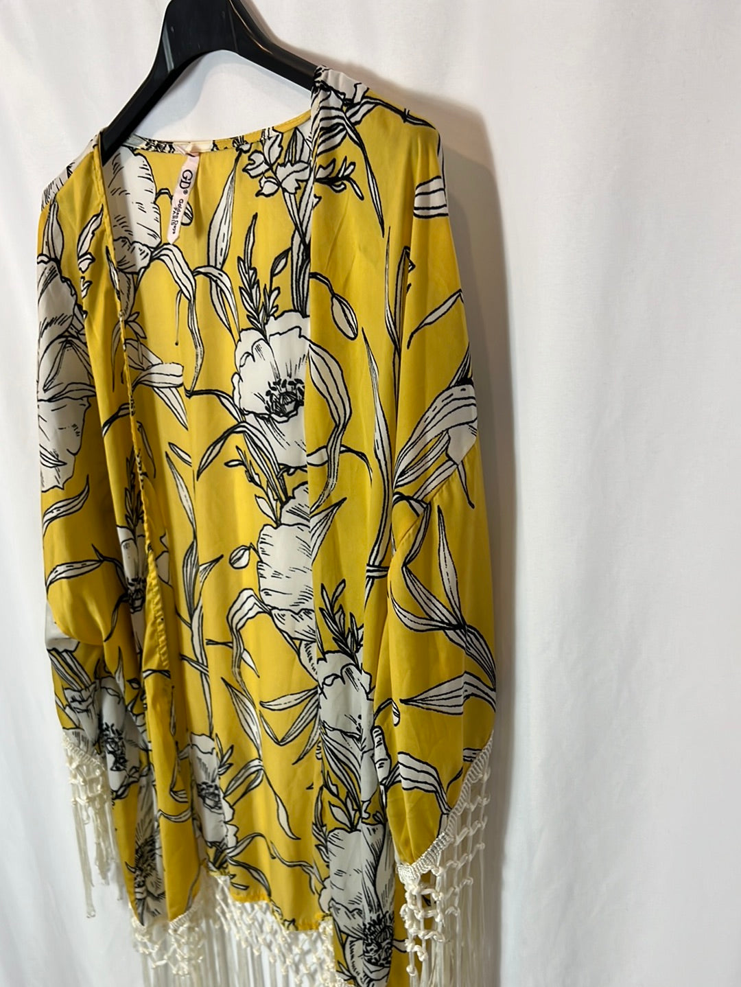 GOLDEN DAYS PARIS. Kimono amarillo flores. TU