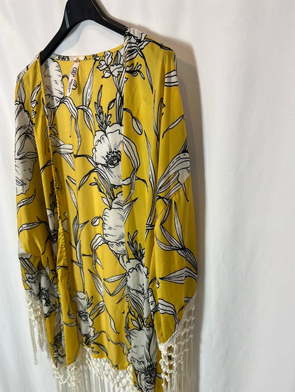 GOLDEN DAYS PARIS. Kimono amarillo flores. TU