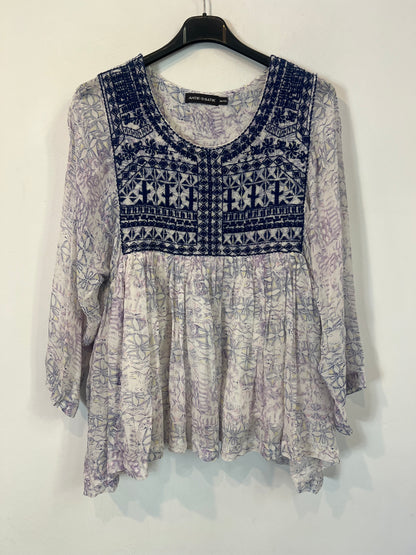 ANTIK BATIK. Blusa fluida bordada T.m