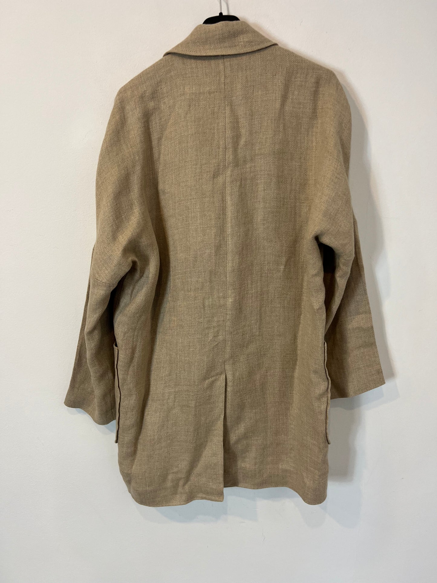 ZARA. Chaqueta lino beige jaspeado. T S