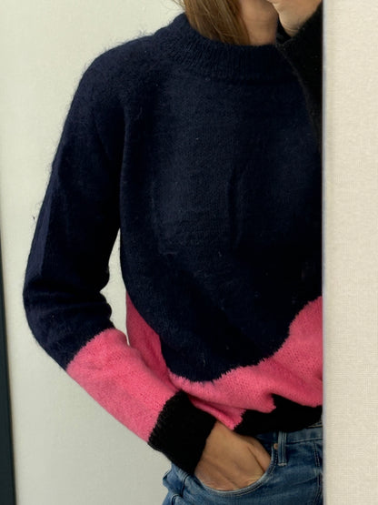 ZADIG & VOLTAIRE. Jersey tricolor mezcla