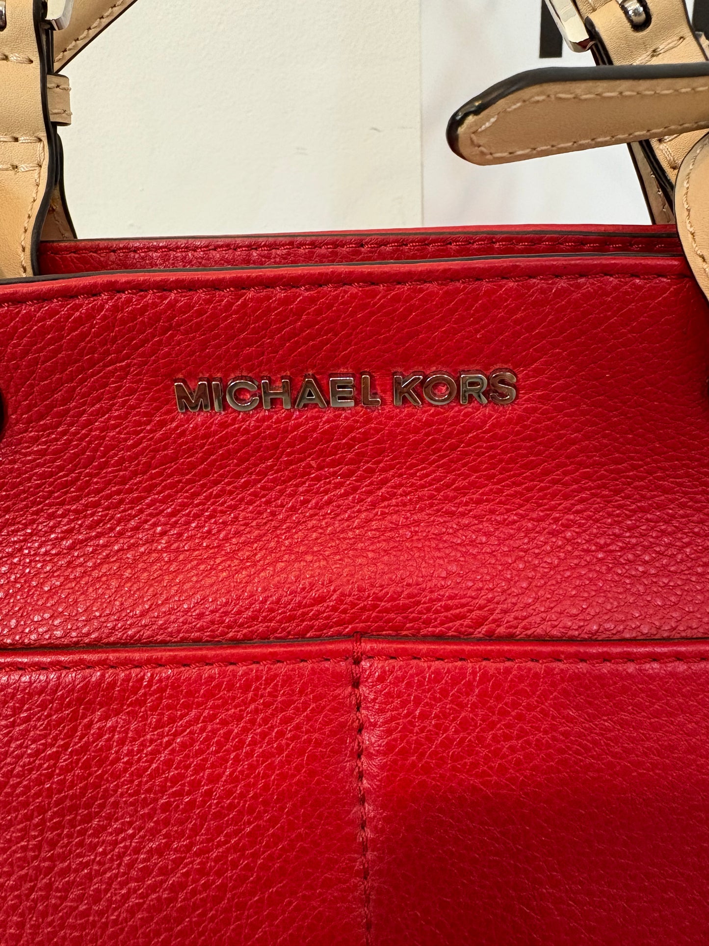 MICHAELKORS. Bolso rojo piel