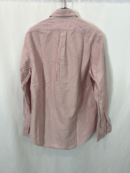 RALPH LAUREN. Camisa rayas burdeos. T S