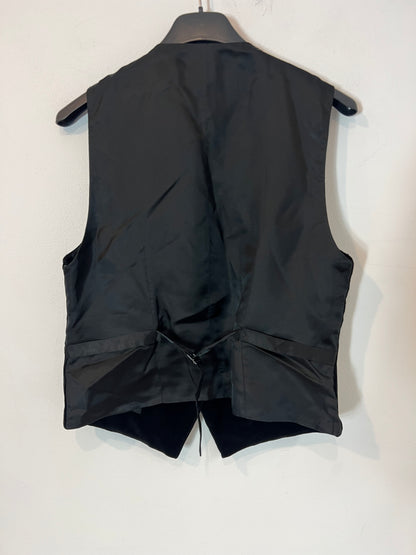 ZARA. Chaleco negro terciopelo  T.s