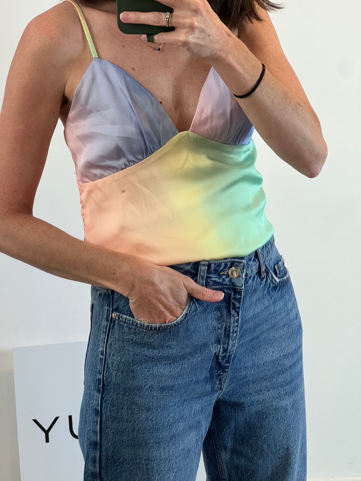 SONG OF STYLE.Top multicolor degradado T.s