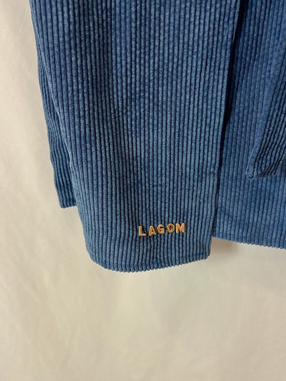 LAGOM. Blue corduroy vest/top Tu(m)