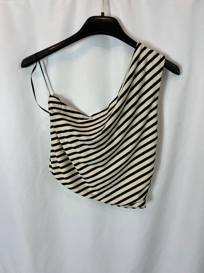 H&M. Top asimétrico rayas T.s