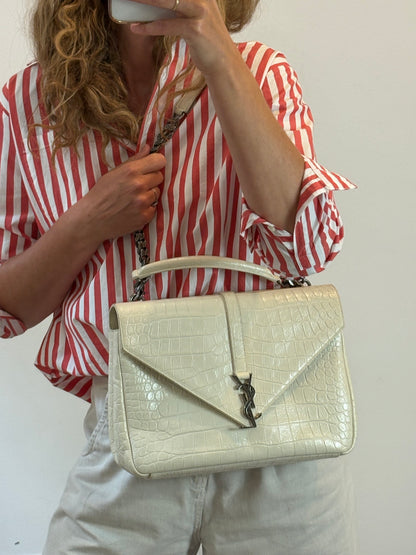 YVES SAINT LAURENT. Bolso collage large piel