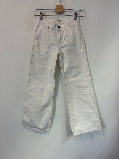NÍCOLI. Denim blanco bolsillos. T 12años
