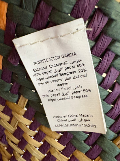 PURIFICACIÓN GARCIA. Capazo mediano colores